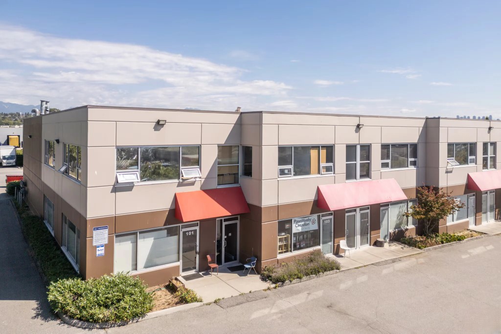 Mitchell Island Business Park building exterior, Richmond BC